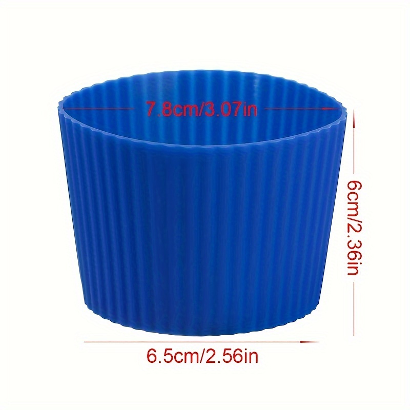 Silicone Reusable Heat Resistant Nonslip Glass Bottle Sleeve 6cm