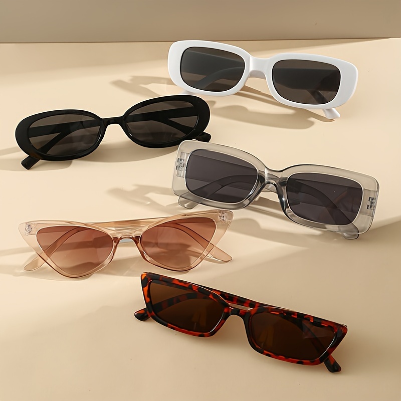 5 пар унисекс модных очков для пляжа, затеняющих, модных и легких, подходящих для ежедневного украшения, детали совпадения 1