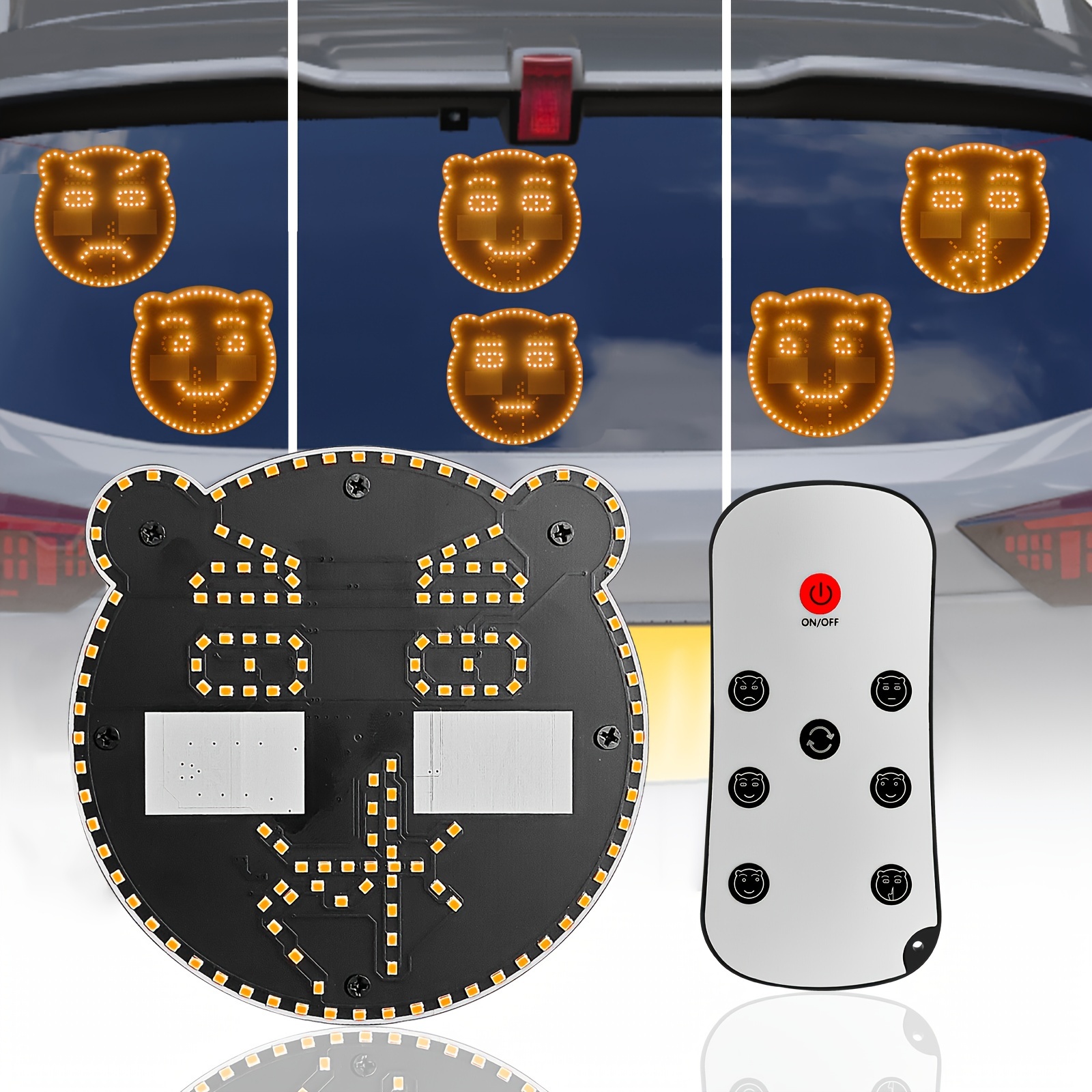Car Decoration Accessories Led Gesture Lights Rear - Temu