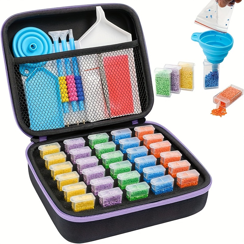 

Diy 5d Diamond Painting Tool Kit 30 Storage Containers, , Diamond Art Accessories Organizer And Embroidery Supplies