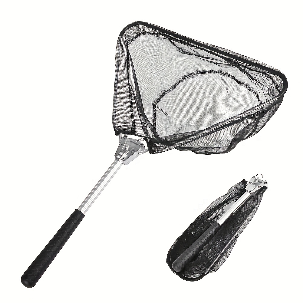 Premium Stainless Steel Short Handle Fishing Landing Net - Temu