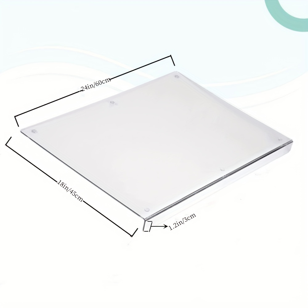 Acrylic Cutting Boards for Kitchen Counter, Transparent Cutting Board, Size: 45cm*35cm, White