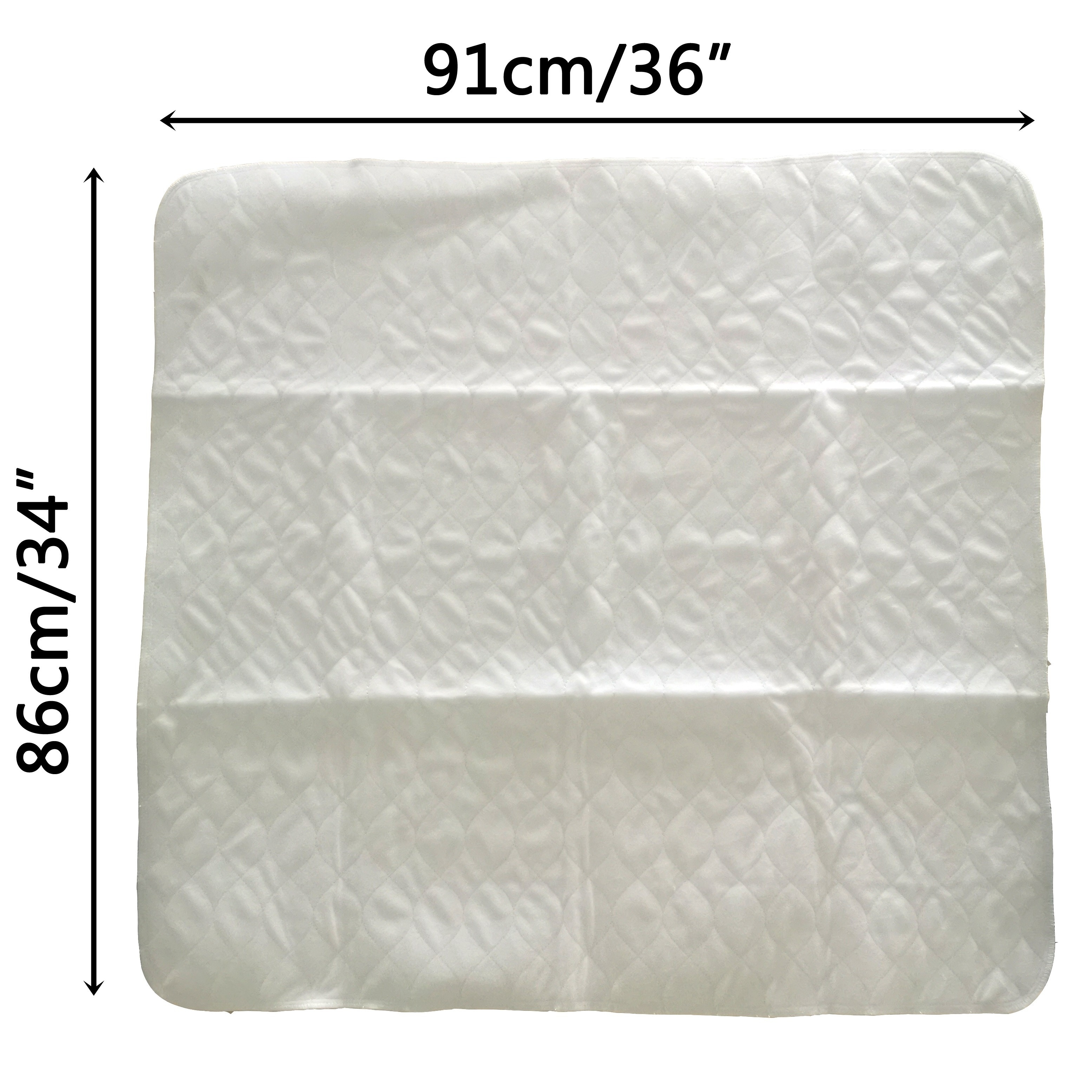 2 Bed Pads Washable Incontinence Underpad Mattress Protector 34 x 36 - Gray