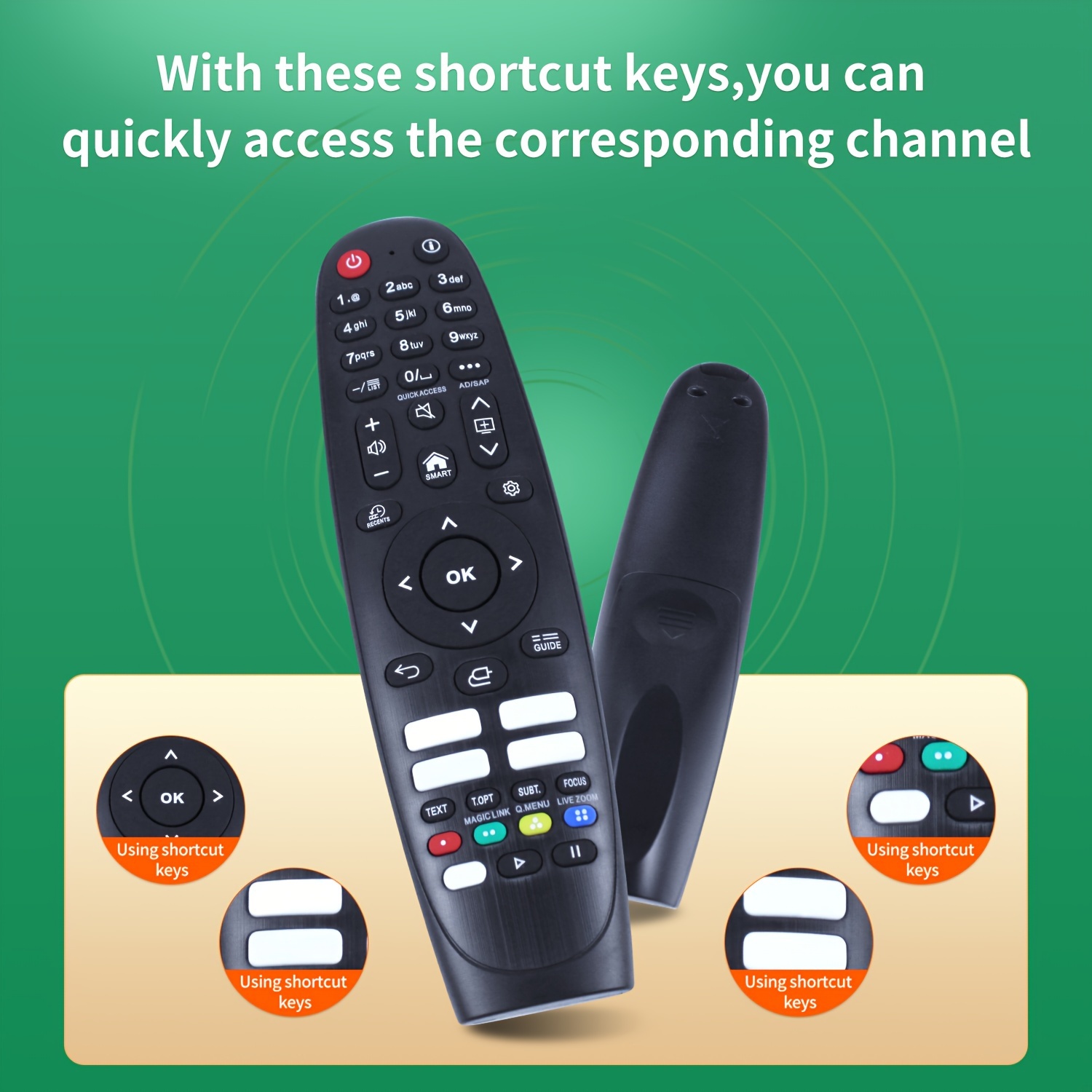 Mando a distancia universal para LG Smart TV Magic Remote  Compatible con todos los modelos de televisores LG (sin función de voz, sin  función de puntero) : Electrónica