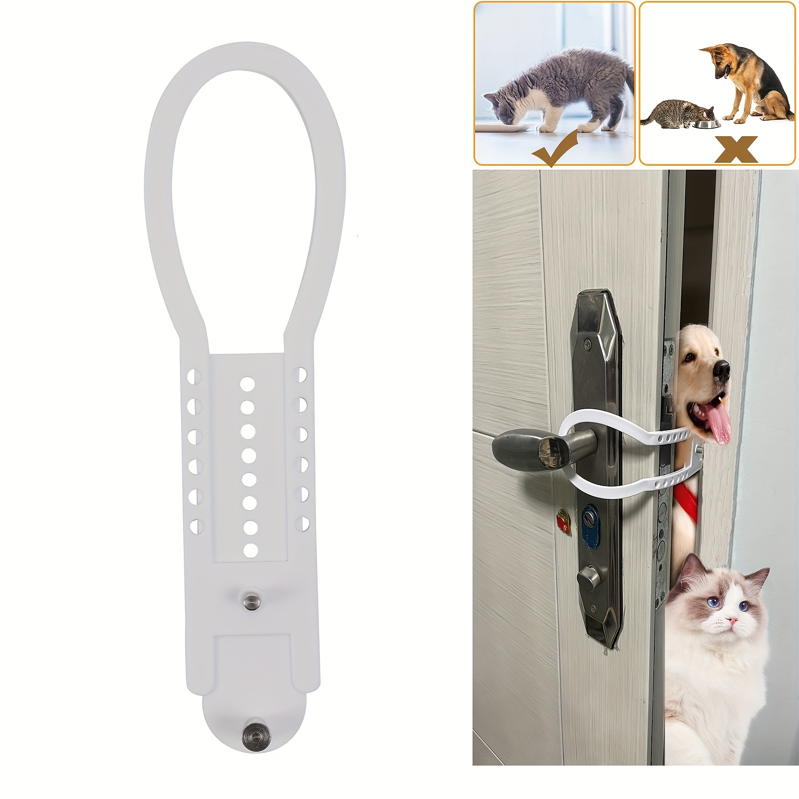 Einfach Zu Installierender, Verstellbarer Türriegel Für Haustiere Mit  Einziehbaren Nägeln – Schützen Sie Ihre Haustiere – Passend Für Alle