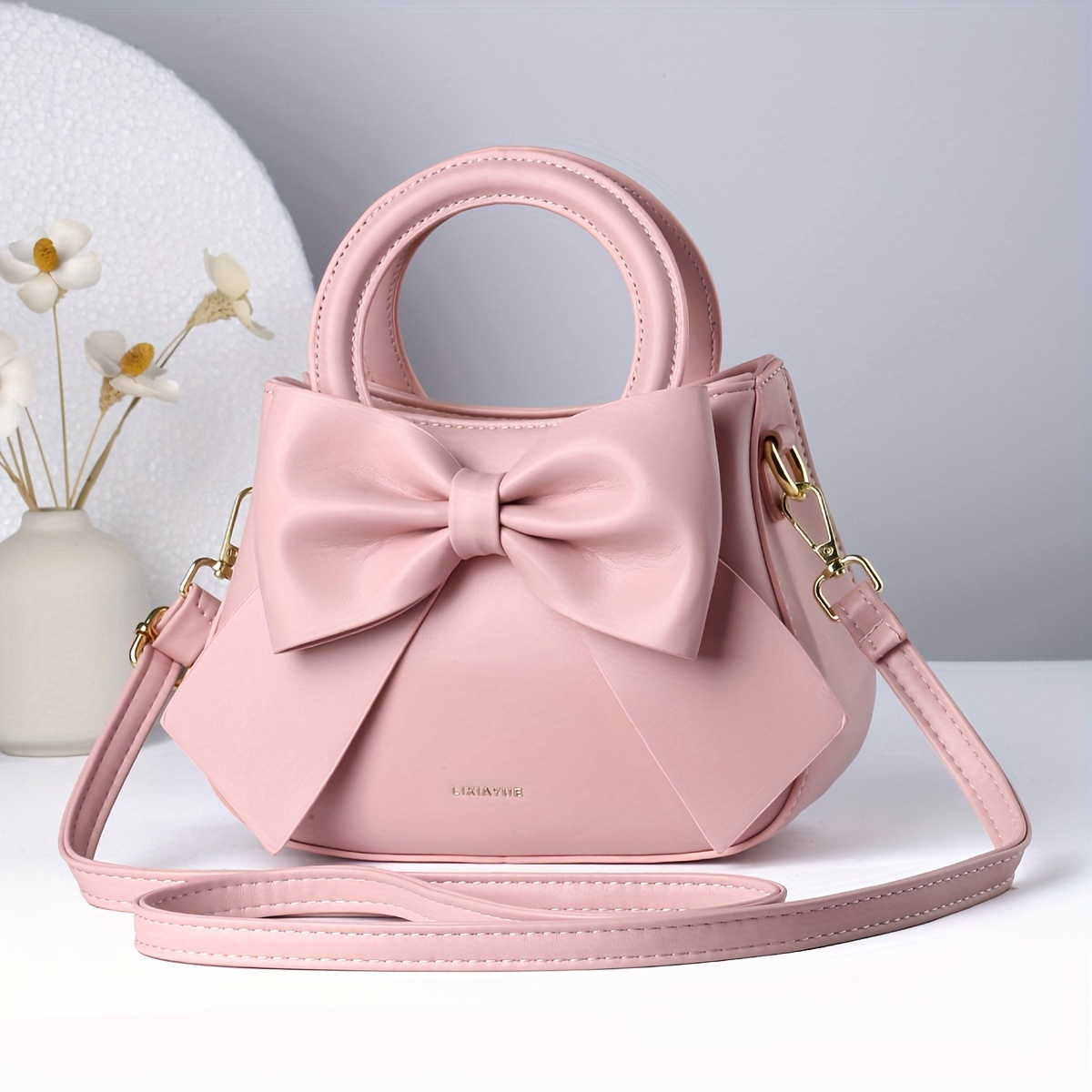 Evening Bags TOUTOU Stylish Girls Crossbody Bag With Bowtie Handle Purse  Shoulder Strap Versatile And Cute Handbag For Daily Use From Diyplant,  $38.23