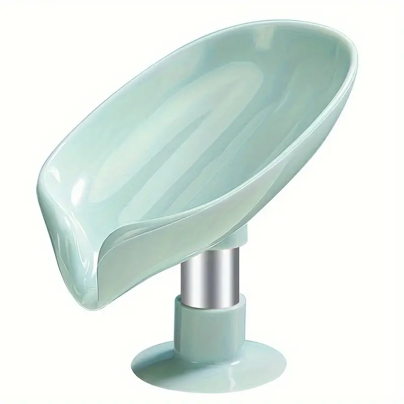 Leaf Shape Soap Box Drain Soap Holder, Bathroom Accessories, Suction Cup  Soap Dish Tray Soap Dish For Bathroom, Soap Container, Bathroom Organizers  & Storage - Temu