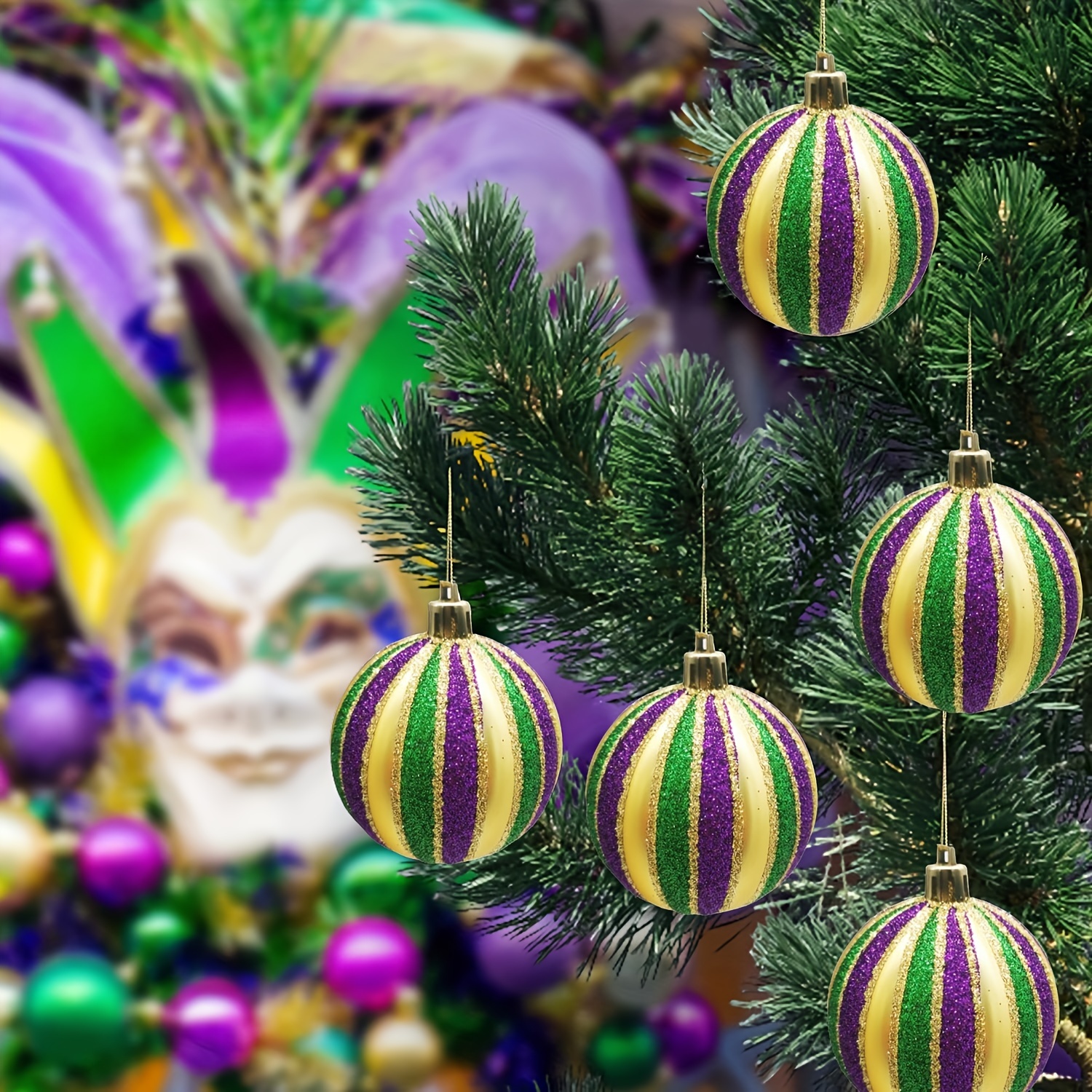 Mardi Gras Hanging Ornaments Mardi Gras Decorations Purple - Temu