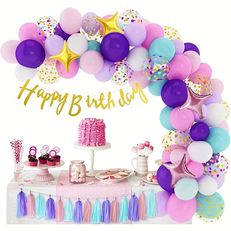 151pcs Gender Reveal Party Supplies Pink and Blue Balloon Garland