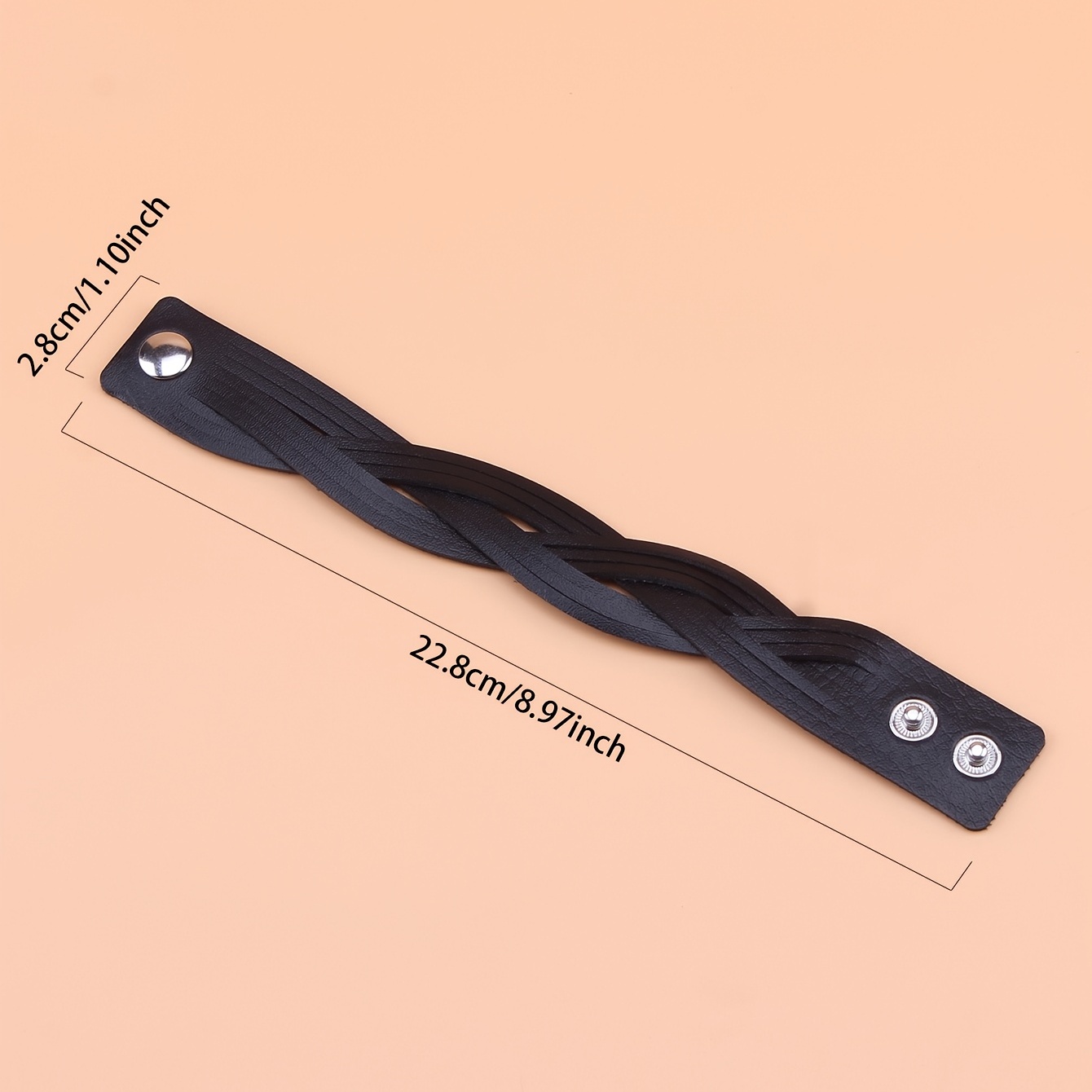 Hip Hop Style PU Leather Bracelet for Party Wear