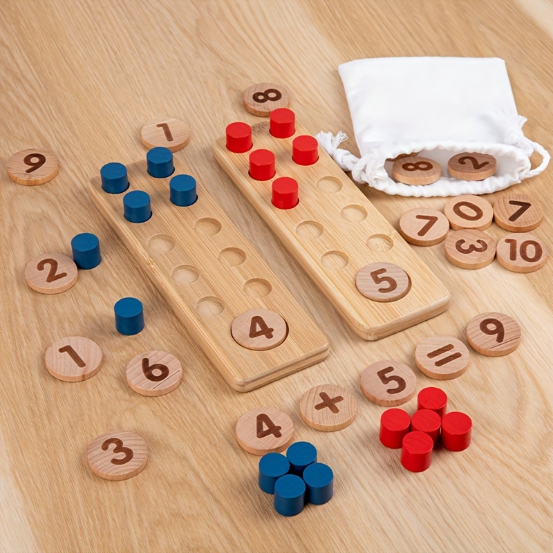 Montessori Kids Arithmetic Toys Number Cognitive - Temu Canada