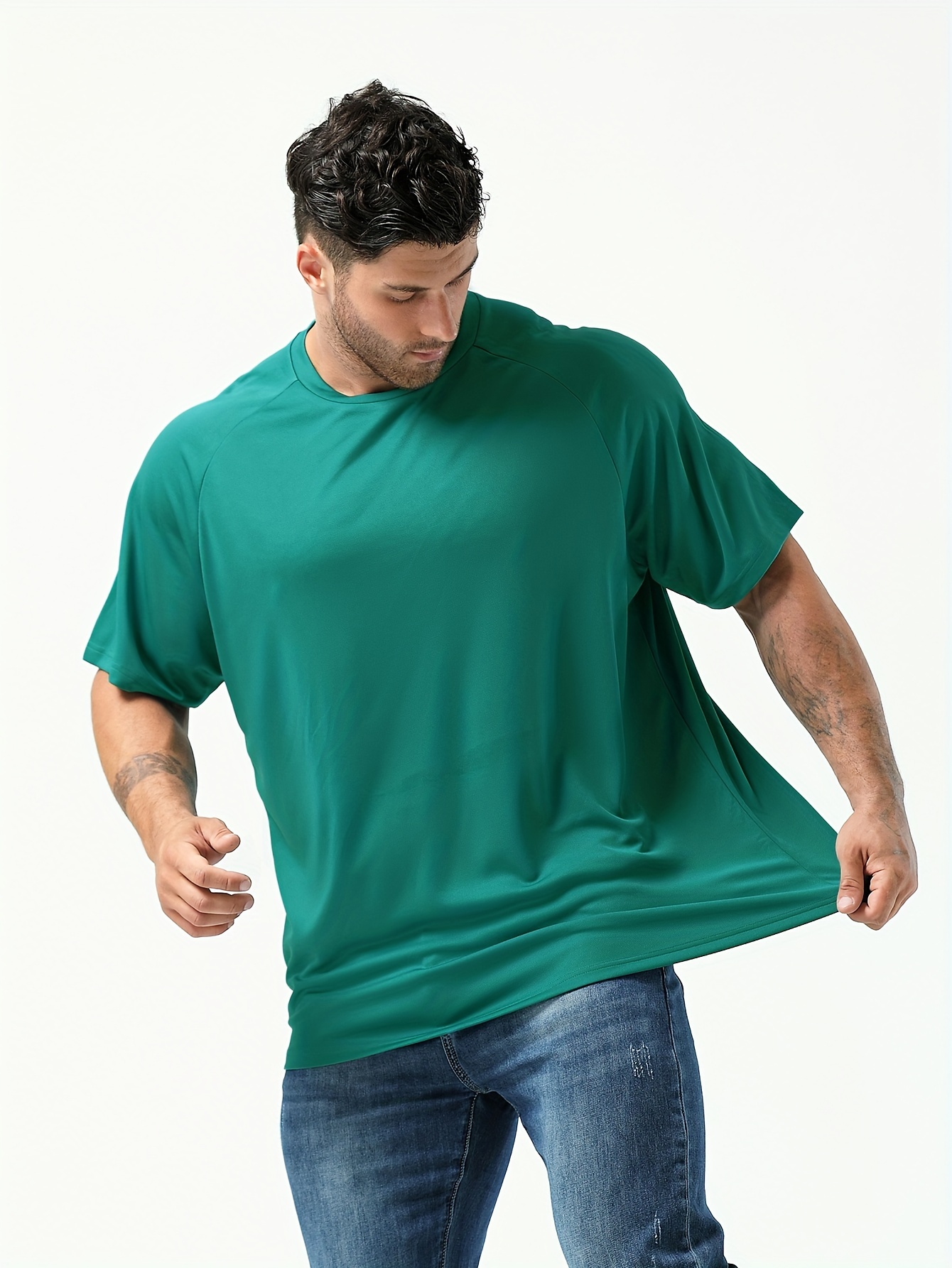 Fashion Men's Sea Fishing T-Shirt Oversized Breathable Casual