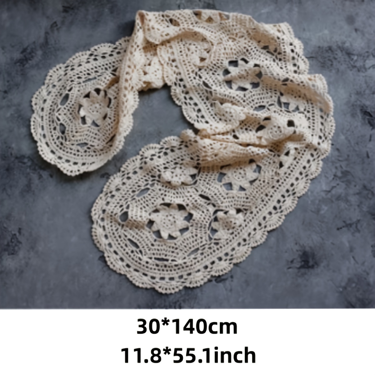 Cotton Table Runner Handmade Crochet Cotton Thread Hook - Temu