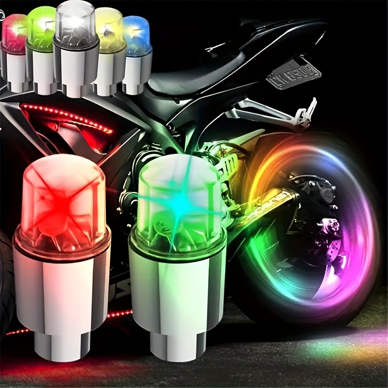 Lumières Décoratives Voiture LED Roue Pneu Vae Tige Bouchon Lumière Pneu  Mouvement Néon Éclairage Lampe Vélo Vélo Moto Voiture Style Décor Goutte  Dhuzs Du 0,84 €