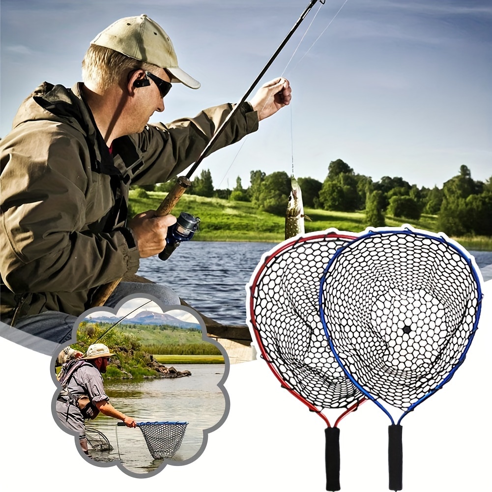 1pc Aluminum Alloy Folding Net, Portable Fishing Landing Net, Outdoor  Fishing Accessory