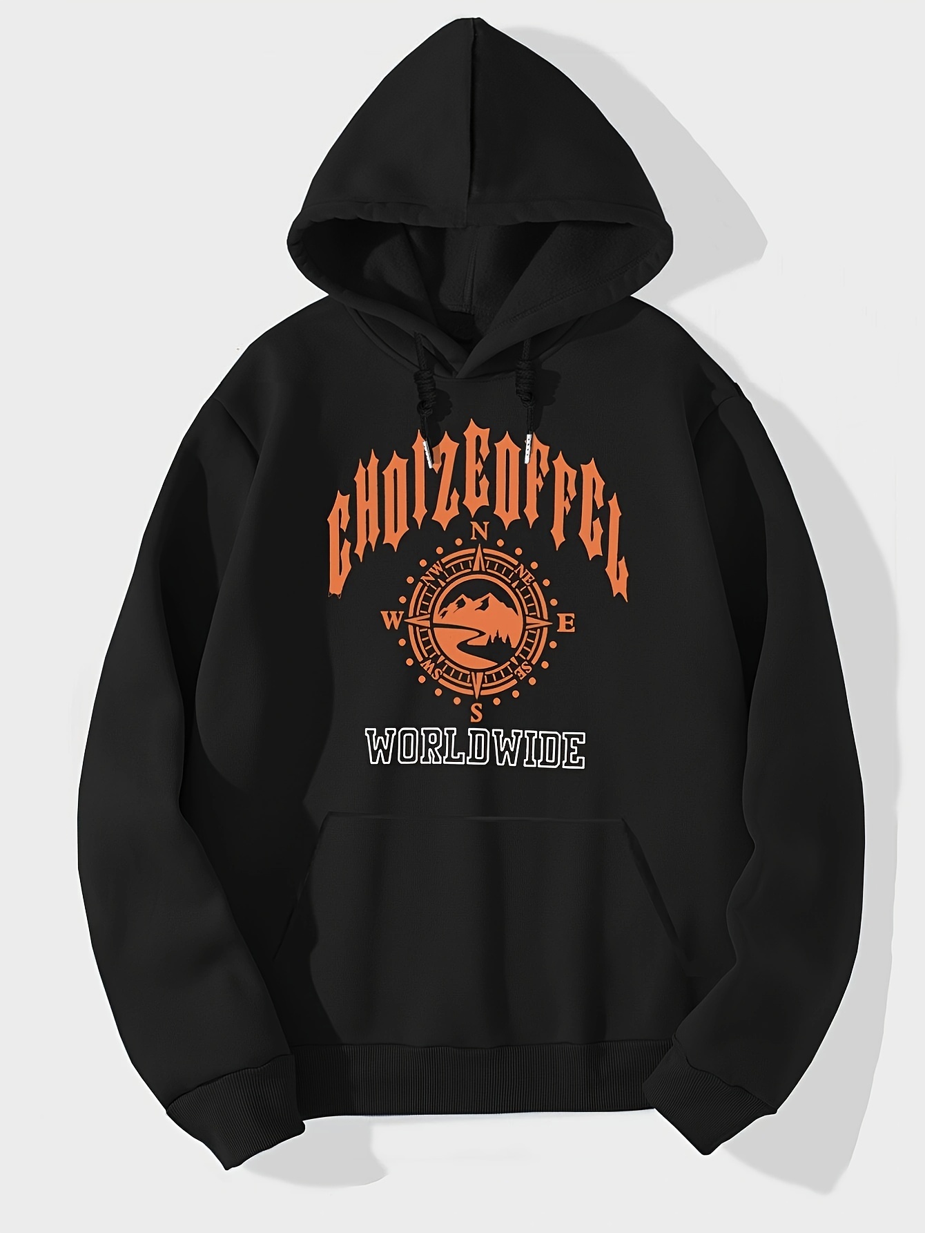 Sudadera Con Capucha Negra Hombre - Temu Chile