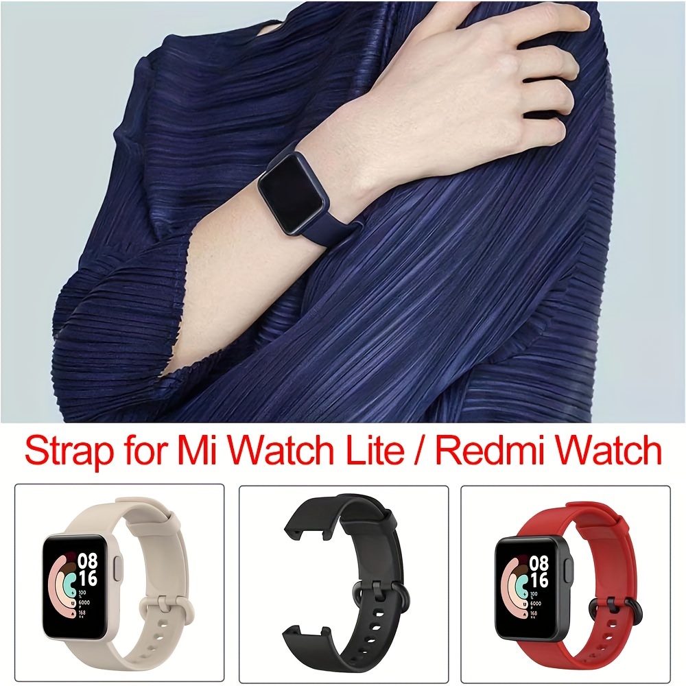 Correas de reloj inteligente de repuesto compatibles con Xiaomi Mi Watch  Lite/Mi Watch Lite 2 correas de silicona suave correa ajustable para reloj