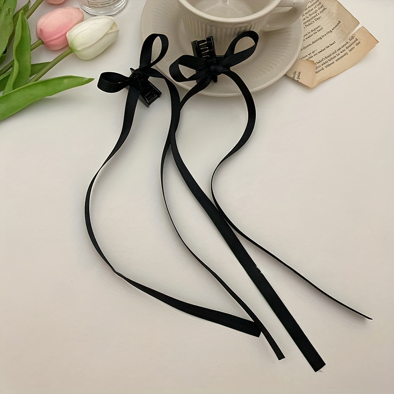 Ribbon Bow Hair Clip Hair Tie Streamer Sweet Girl Hair - Temu