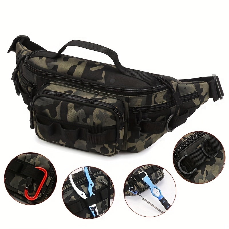 Tactical Fanny Packs, Military Waist Bag Utility Hip Belt Bags for Hiking  Climbing Fishing Cycling Hunting with U.S Patch, CP