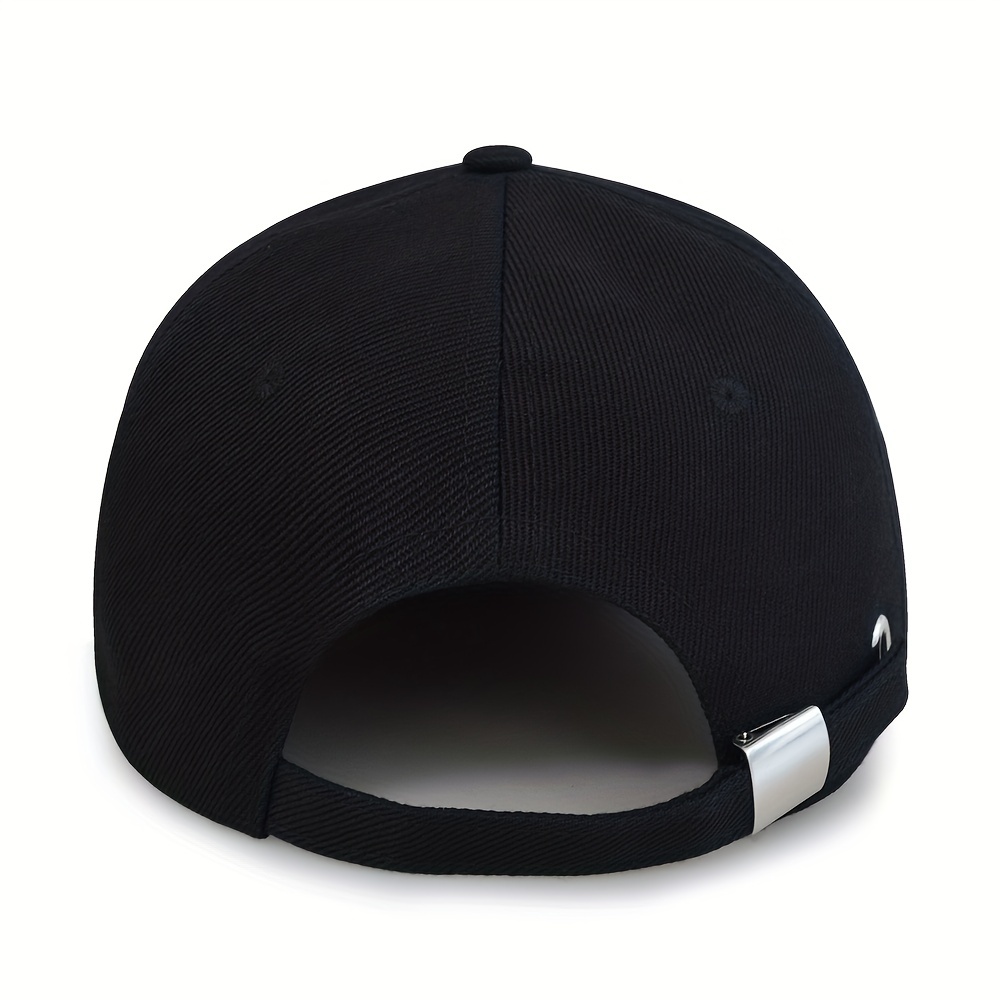 Baseball Cabeza Gorra Negra Gorra de béisbol de Color sólido