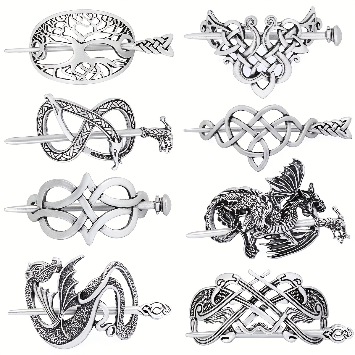 Viking Celtic Crown Barrette Viking Hair Accessories Celtic Knot