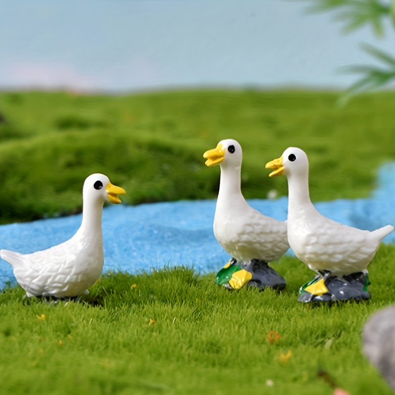 Mini Resin Duck Miniature Tiny Ducks Figures Micro Fairy - Temu