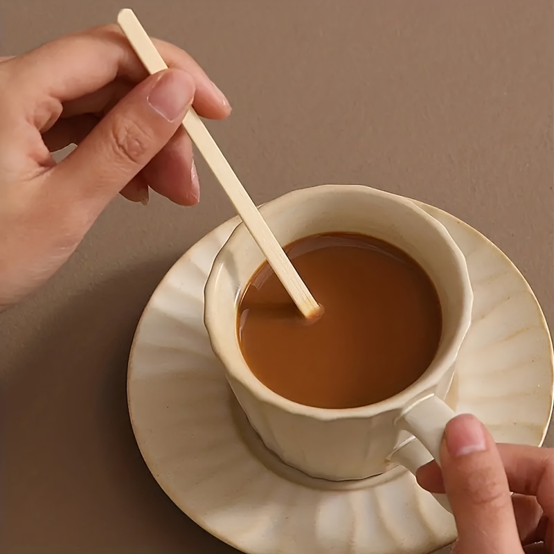 Wood Stirrers Coffee Stir Sticks  Coffee Disposable Wooden Sticks