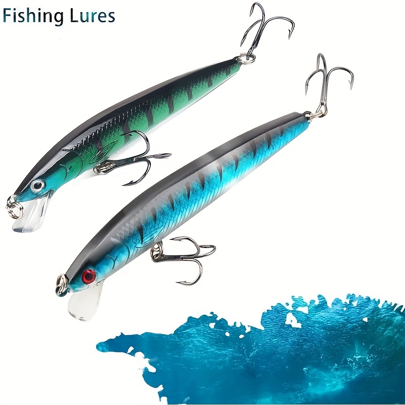 Sinking Minnow Fishing Lure Hard Plastic Bait Bass Perch - Temu