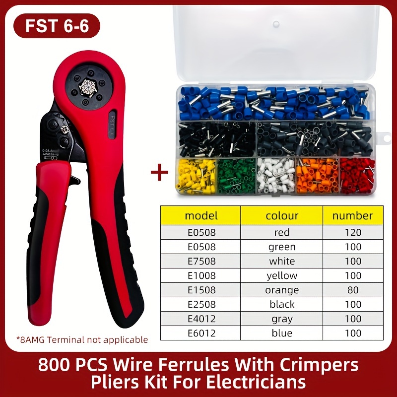 Tubular Press Clamp Crimping Pliers Electrical Terminals For - Temu