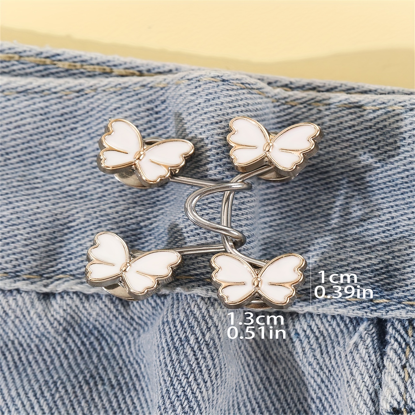 1 Pair Stars Buckle Pant Waist Tightener Detachable Waist Buttons Pins  Belts Accessories Pants Clips No Sewing Waistband Tightener