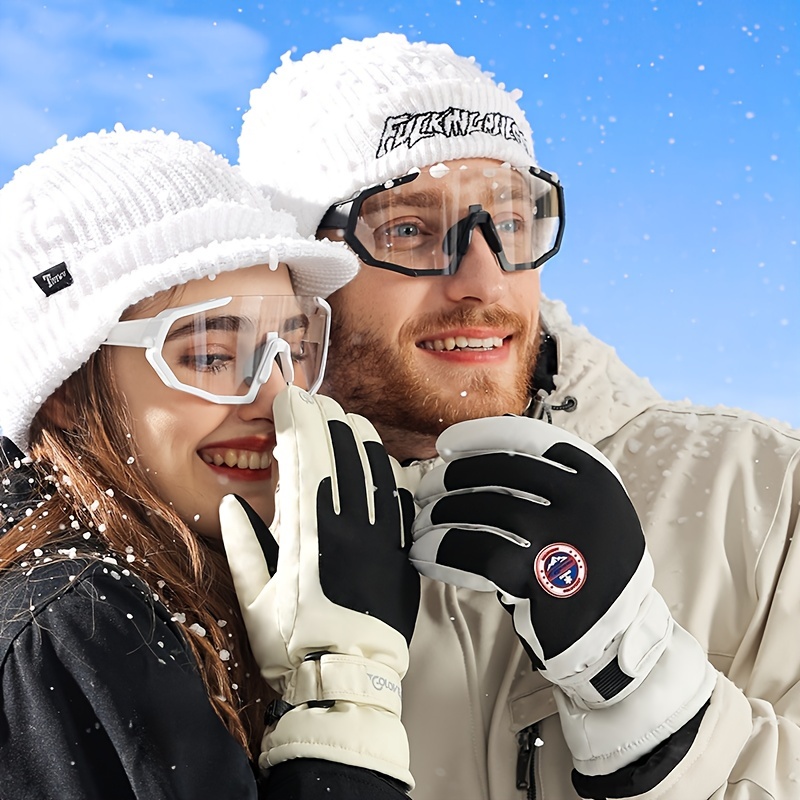 Guantes Esquí Invierno Mujer Guantes Antideslizantes Cierre - Temu