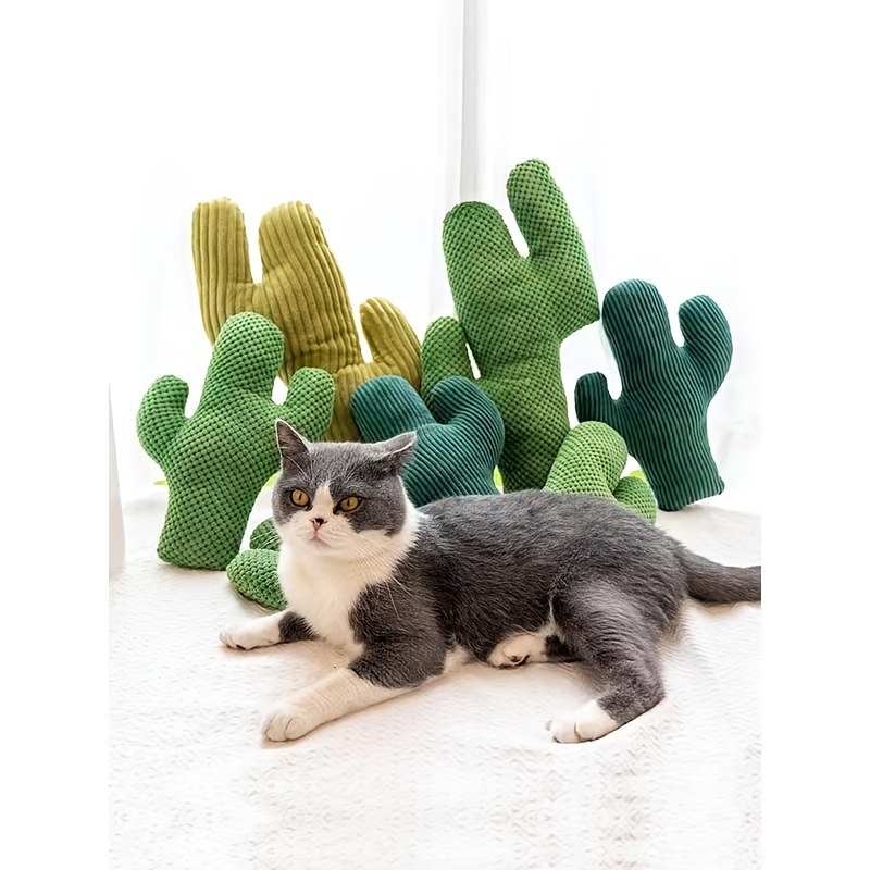 Jouet en peluche pour animaux de compagnie dessin animé design cactus, Mode en ligne