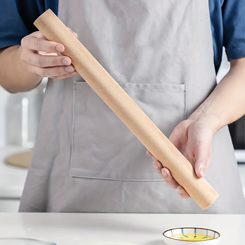 Solid Wood Rolling Pin for Pizza, Pie, Cookies, Noodles - Kitchen Gadgets