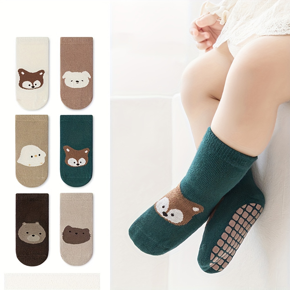 2Pairs Non Slip Trampoline Socks Kids Floor Slipper Socks with