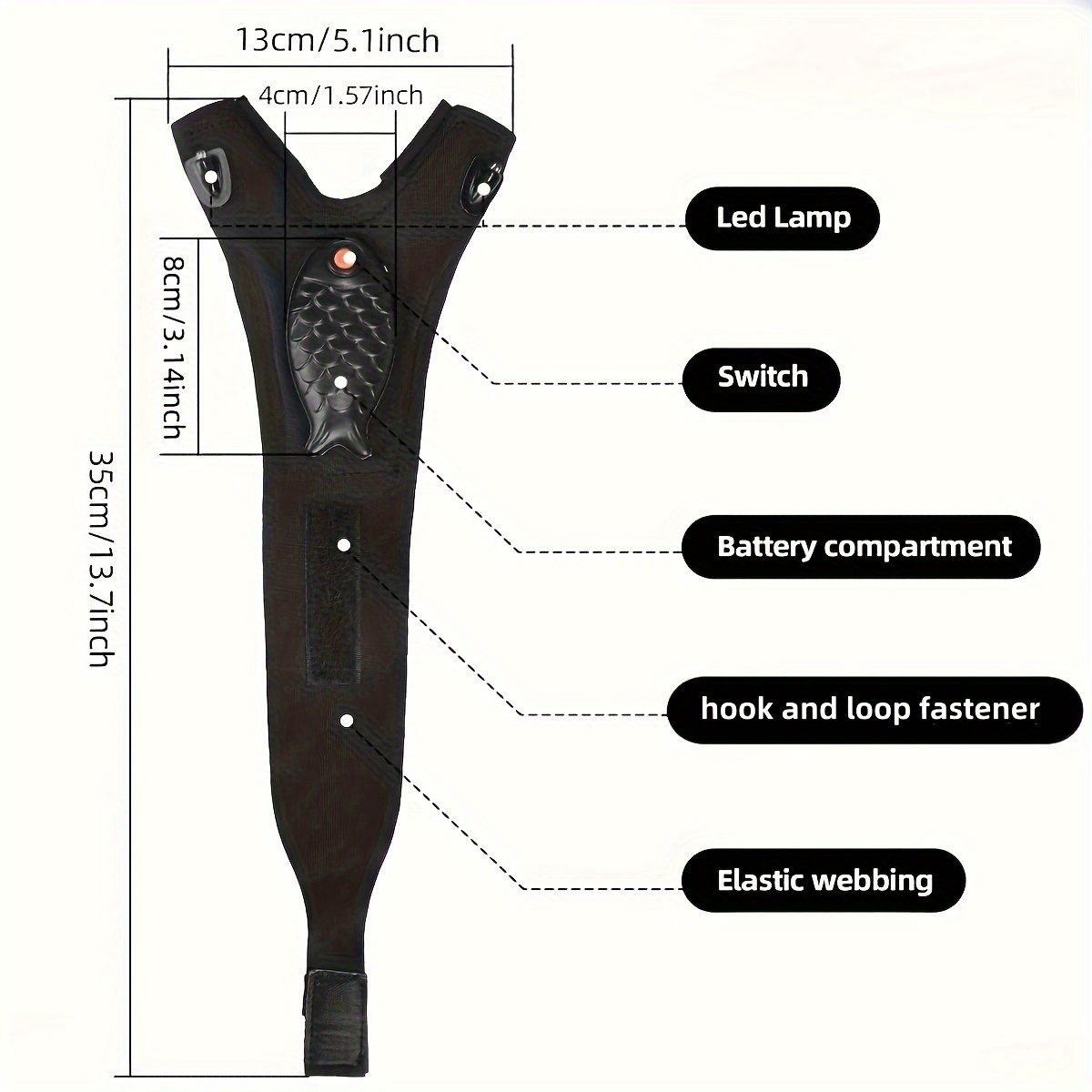 Waterproof LED Light Fingerless Glove USB Rechargeable
