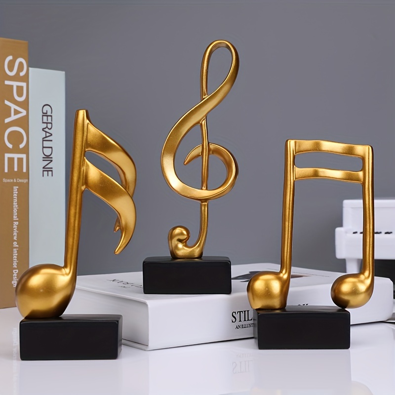 

A Creative Set Of Musical Note Handicrafts And Statue Decorations Suitable For Decoration In Living Rooms, Study Rooms, Bedrooms, Offices, Music Festivals, And Holiday Gifts