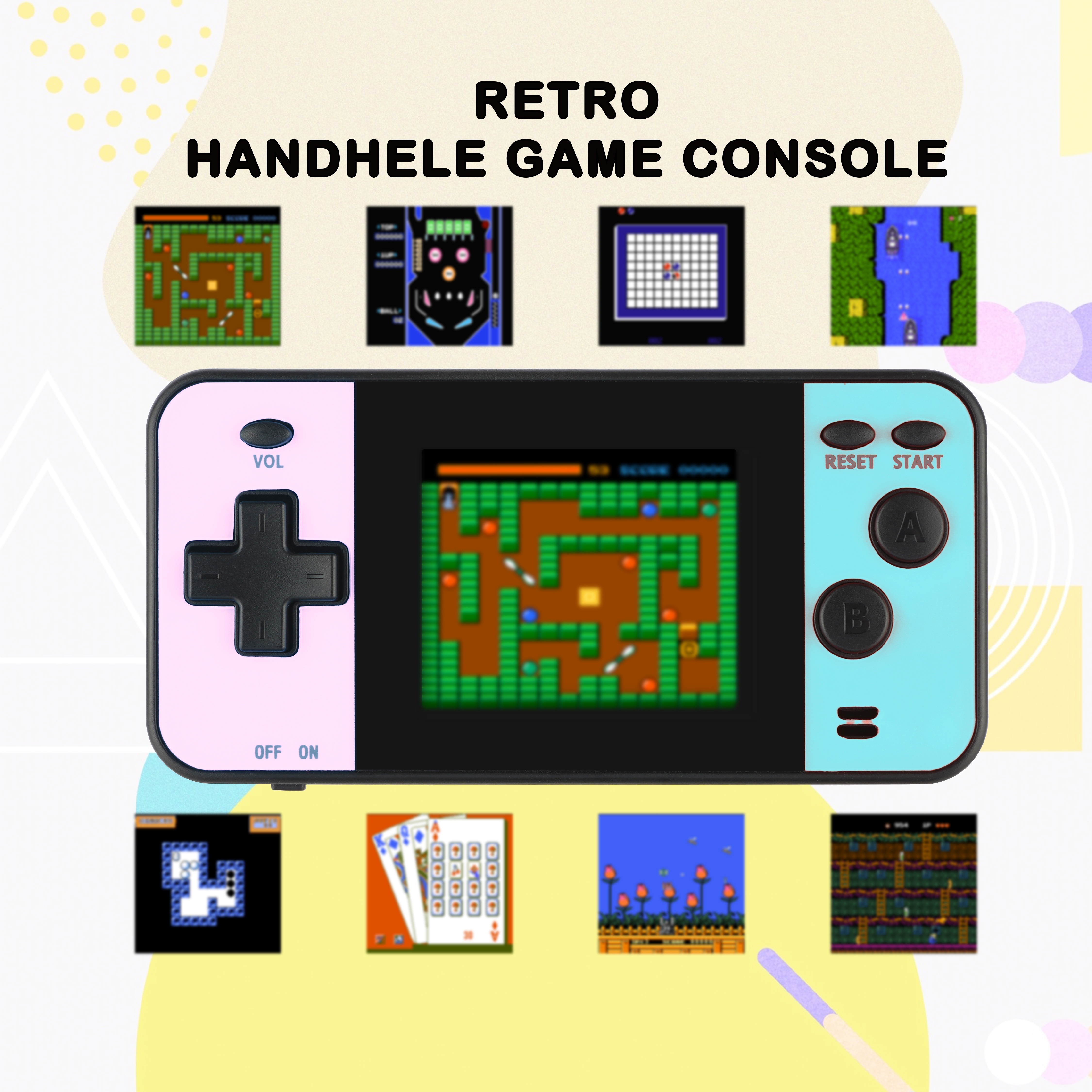 Built-in Multiple Games Childhood Mini Arcade Handheld Game For Kids Retro  Mini Arcade Handheld Game 8 Bit Console - Buy Game Console Handheld,Console