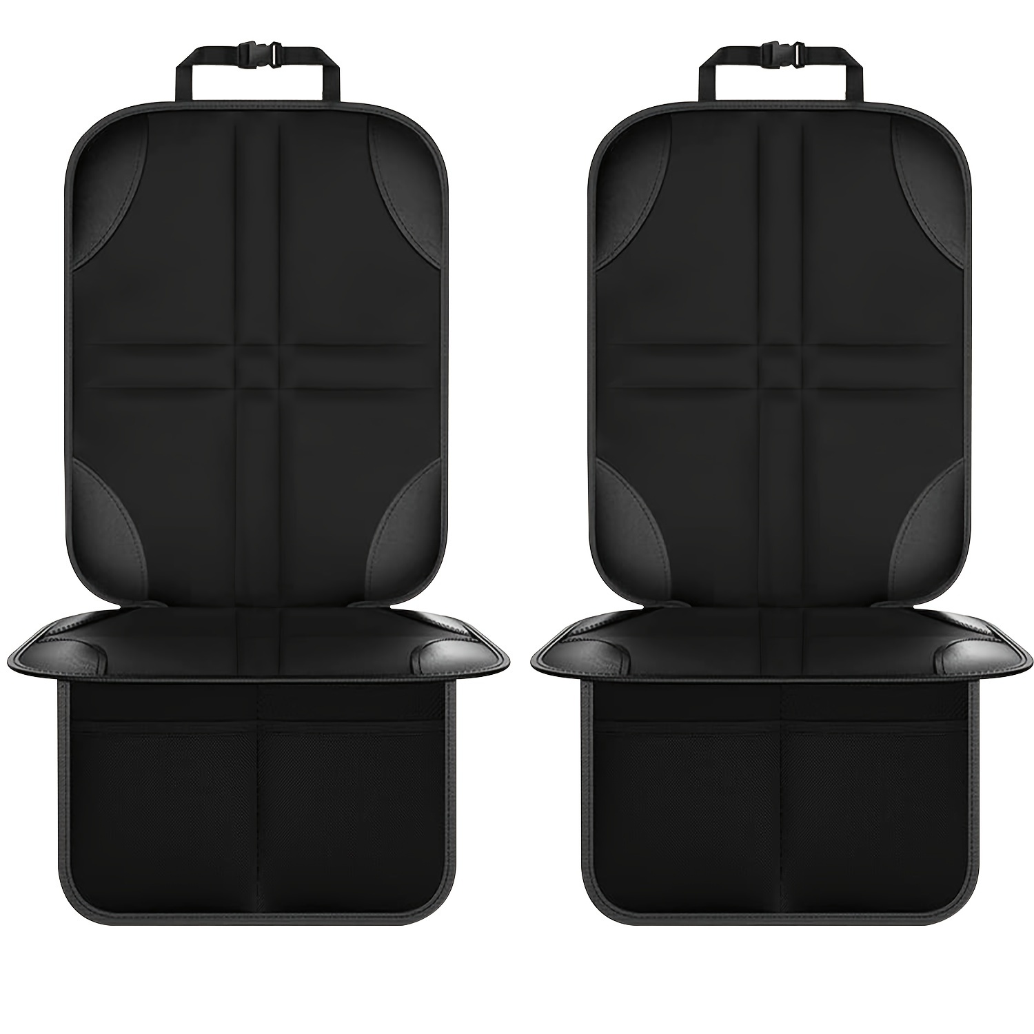TEMU 2pcs/bag Car Safety Seat Cushions, Non-slip Anti-wear Cushions, Safety Seat Protection Cushions