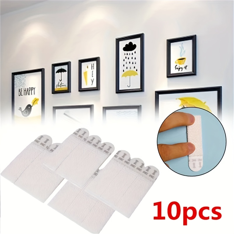 10pcs Ganchos Adhesivos, Ganchos Transparentes De Comma