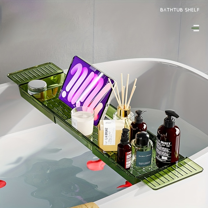 Acrylic Clear Bathtub Tray Bath Tub Caddy over Bath Tub Racks Shower  Organizer for Bathroom