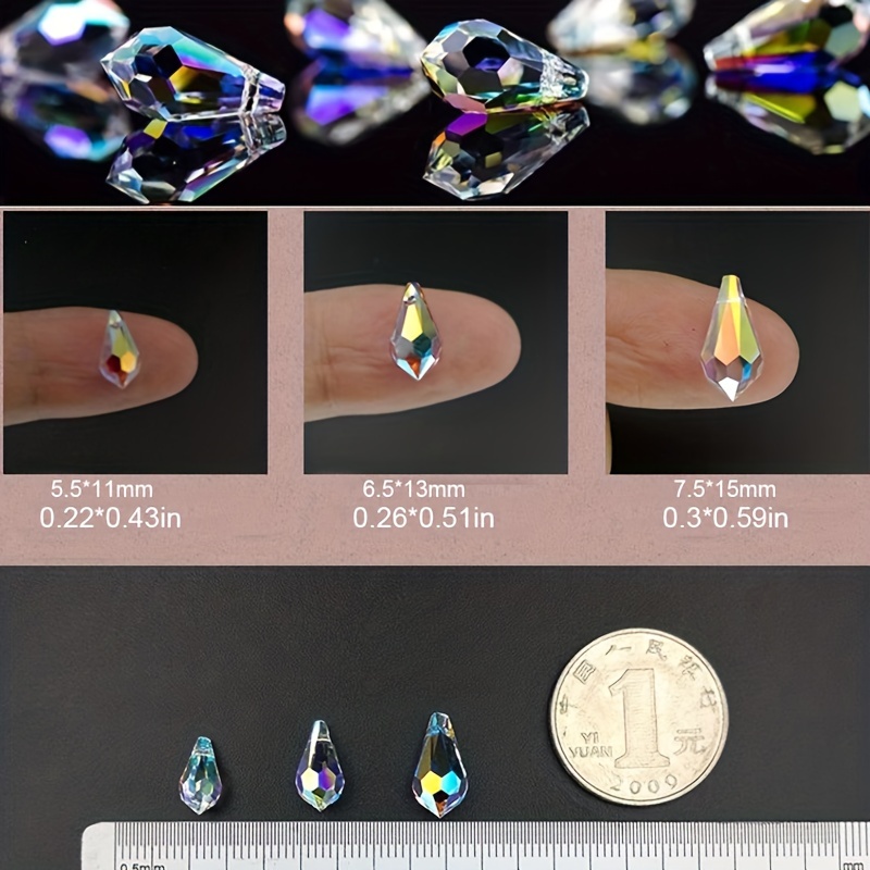 Latest Style Teardrop Beads Crystal Beads Waterdrop Beads for DIY Jewelry  Making 8.5*15mm - China Loose Beads and Glass Beads price