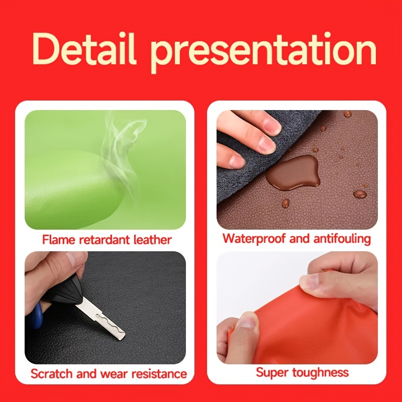 25*30CM Leather Patch Repair Self Adhesive PU Paste Self Stick On