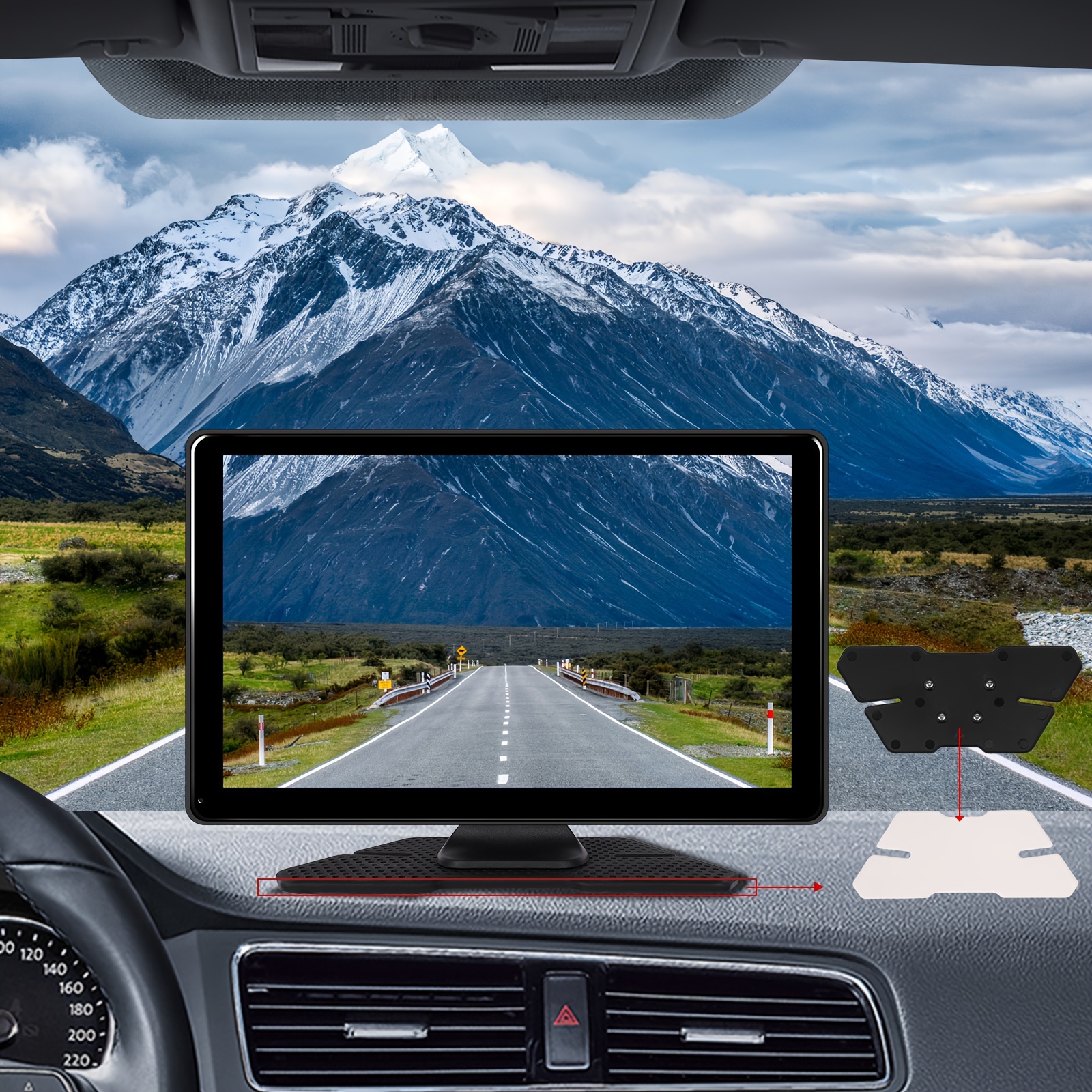 4G+64G] Android 13 Autoradio Tragbarer CarPlay Android Auto Bildschirm,  9-Zoll-Touchscreen-Autoradio Mit Rückfahrkamera, Sprachsteuerung, Airplay,  AUX - Temu Germany