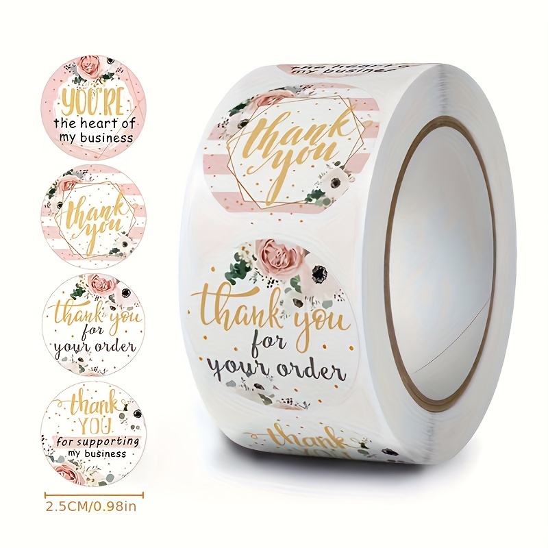 Bag Heart Adhesive Packaging Label rose Golden Wedding - Temu
