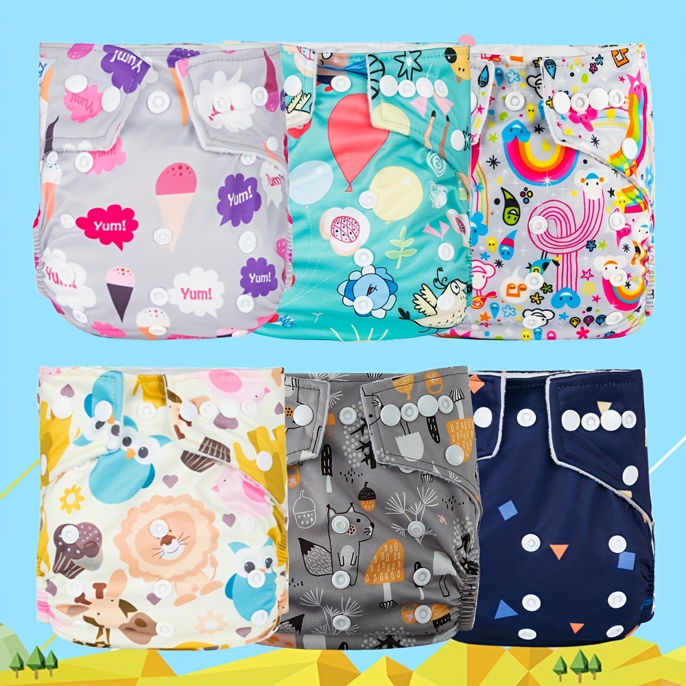 

Reusable Cloth Diaper For Baby Girls & Boys With Pocket, Cloth Diaper, Waterproof Adjustable Diaper