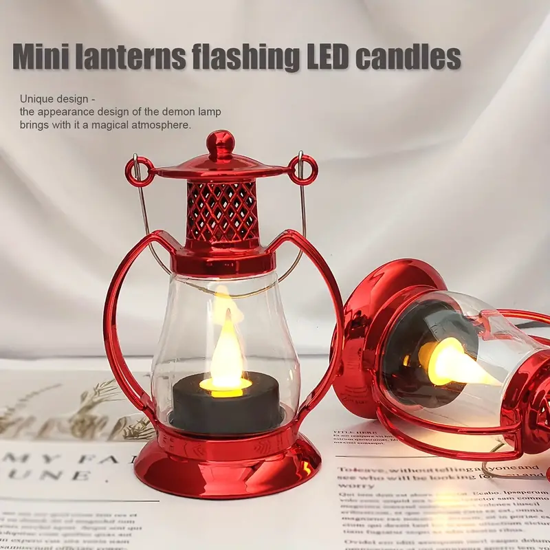 Vintage Led Halloween Candle Lantern Halloween Lantern mini - Temu