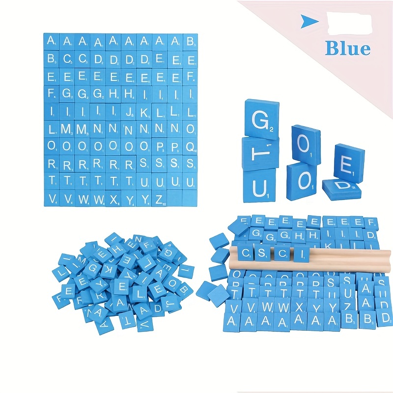 Wood Letter Tiles Scrabble Letters For Crafts Diy Wood Gift - Temu