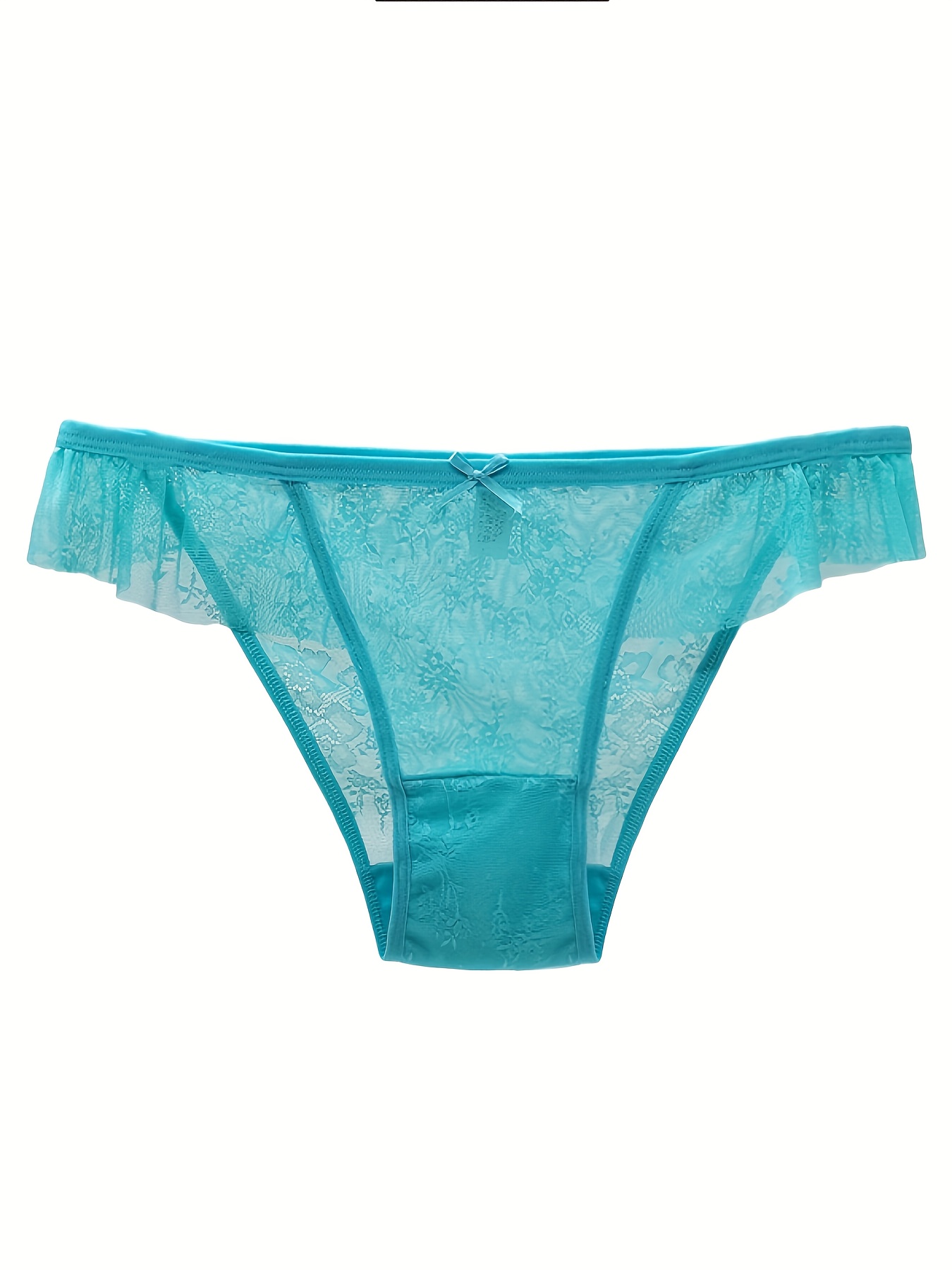 Lace Mesh Briefs Comfy Breathable Stretchy Intimates Panties - Temu