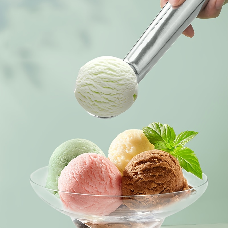 Ice Cream Scoop Stainless Steel Heavy Duty Metal Ice Cream Scoops with  Trigger.