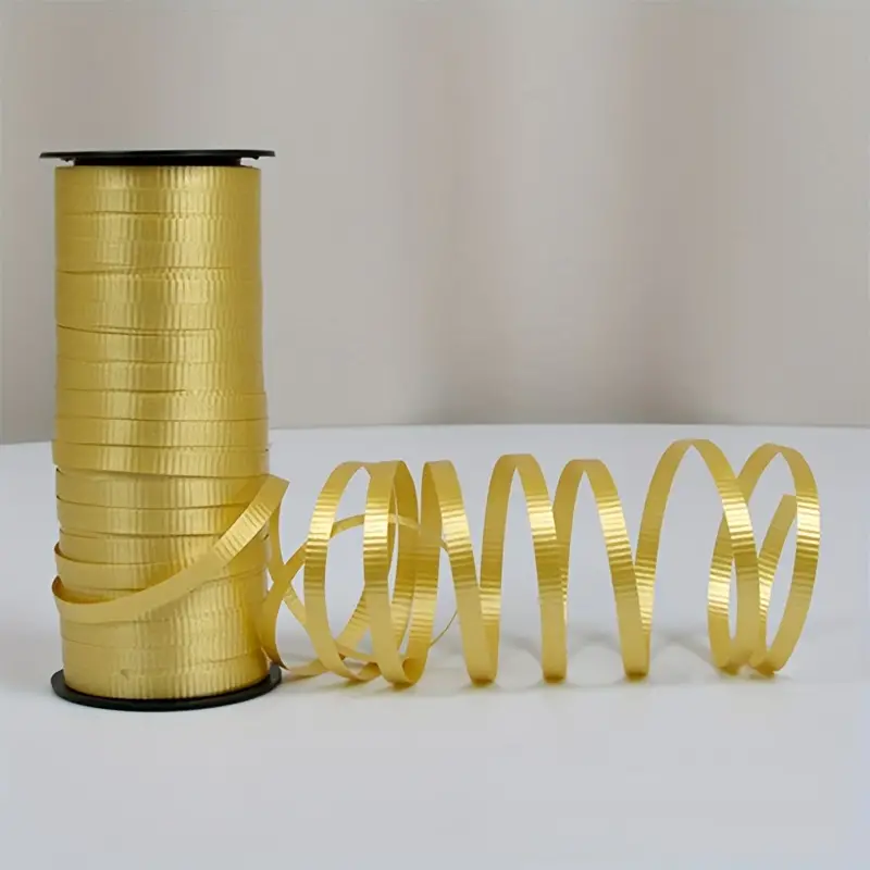 Rope For Tying Balloons 100 Yards Of Embossed Ribbon And 5 - Temu